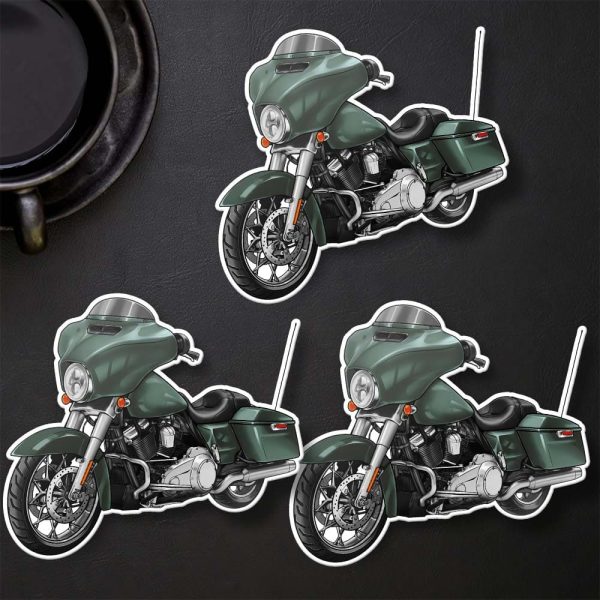 Harley-Davidson Street Glide Stickers 2018 Hard Candy Chameleon Flake Clothing & Merchandise