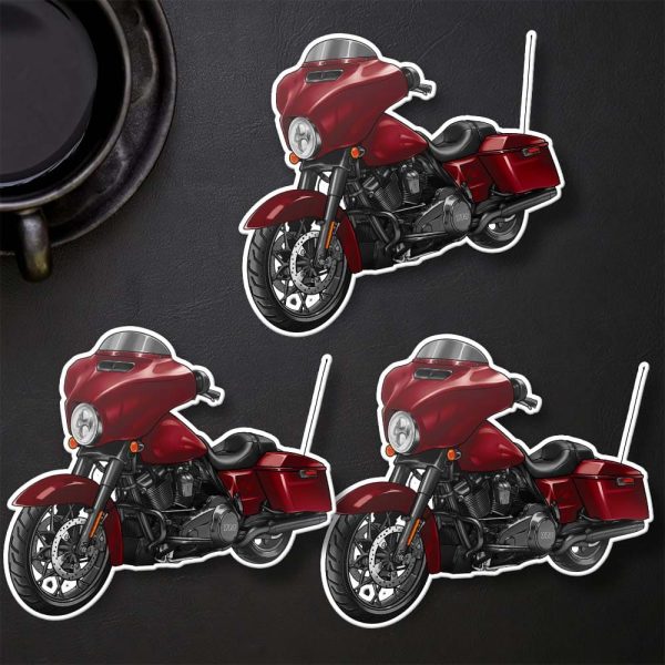 Harley-Davidson Street Glide Special Stickers 2018 Hard Candy Hot Rod Red Flake Merchandise & Clothing