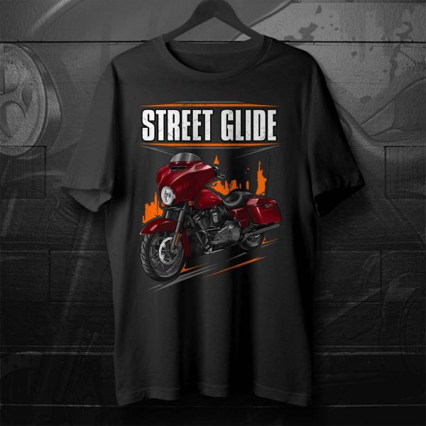 Harley-Davidson Street Glide Special T-shirt 2018 Hard Candy Hot Rod Red Flake Merchandise & Clothing
