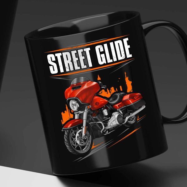 Harley-Davidson Street Glide CVO Mug 2018 Orange Lava & Black Denim Merchandise & Clothing