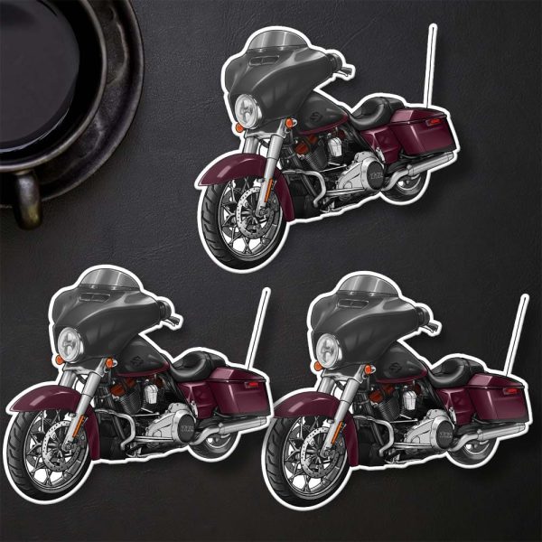 Harley-Davidson Street Glide CVO Stickers 2019 Black Forest & Wineberry Merchandise & Clothing