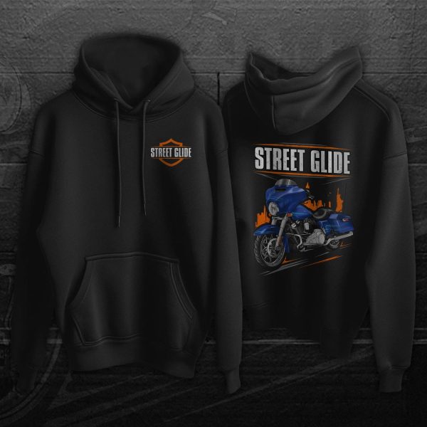 Harley-Davidson Street Glide Hoodie 2019 Blue Max Clothing & Merchandise
