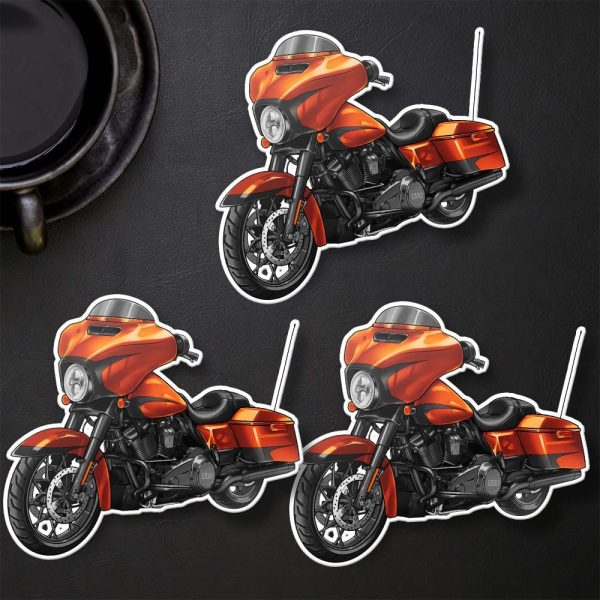 Harley-Davidson Street Glide Special Stickers 2019 Scorched Orange & Black Denim Merchandise & Clothing