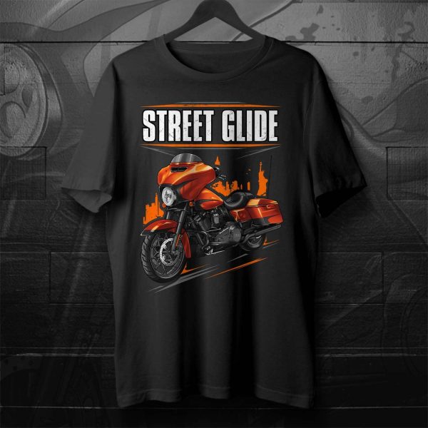 Harley-DavidsonStreet Glide Special T-shirt 2019 Scorched Orange & Black Denim Merchandise & Clothing