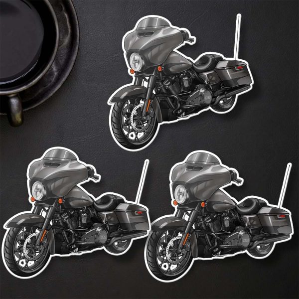 Harley-Davidson Street Glide Special Stickers 2019 Silver Flux & Black Fuse Merchandise & Clothing
