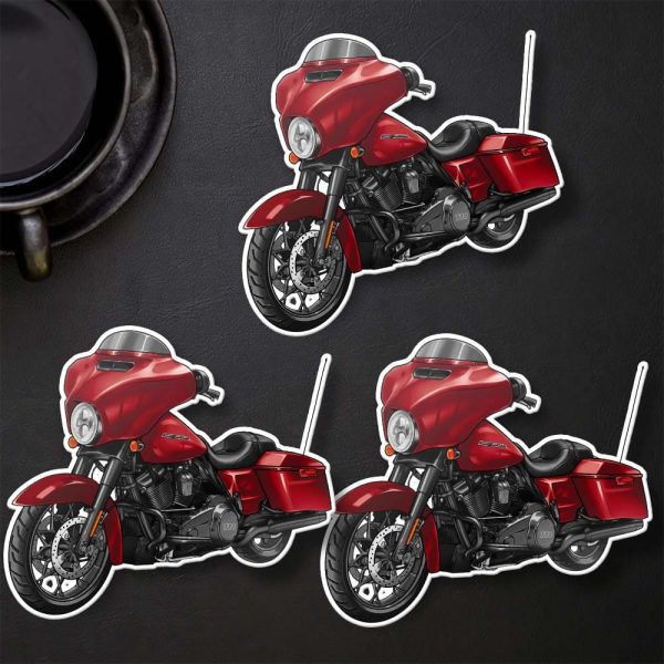 Harley-Davidson Street Glide Special Stickers 2019 Wicked Red Denim Merchandise & Clothing
