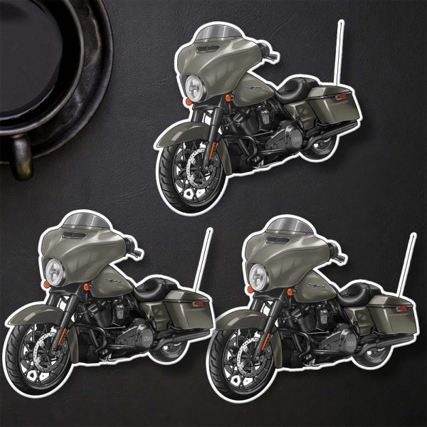 Harley-Davidson Street Glide Special Stickers 2020-2021 River Rock Gray Denim Merchandise & Clothing