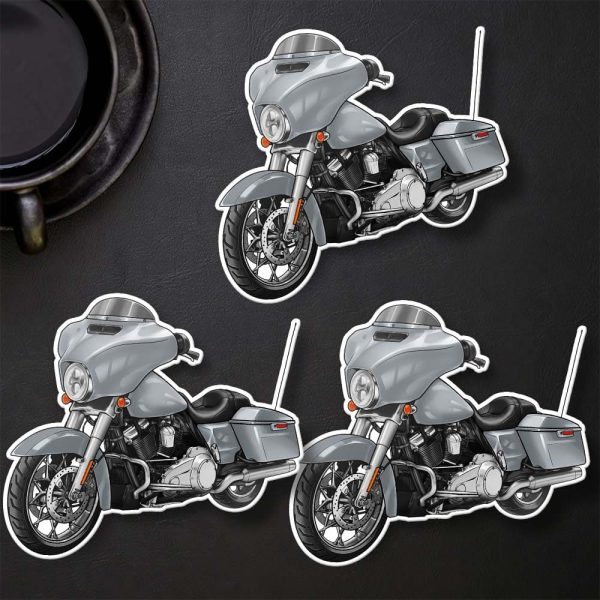 Harley-Davidson Street Glide Stickers 2020 Barracuda Silver Clothing & Merchandise