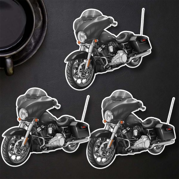 Harley-Davidson Street Glide Stickers 2020 Black Denim Clothing & Merchandise