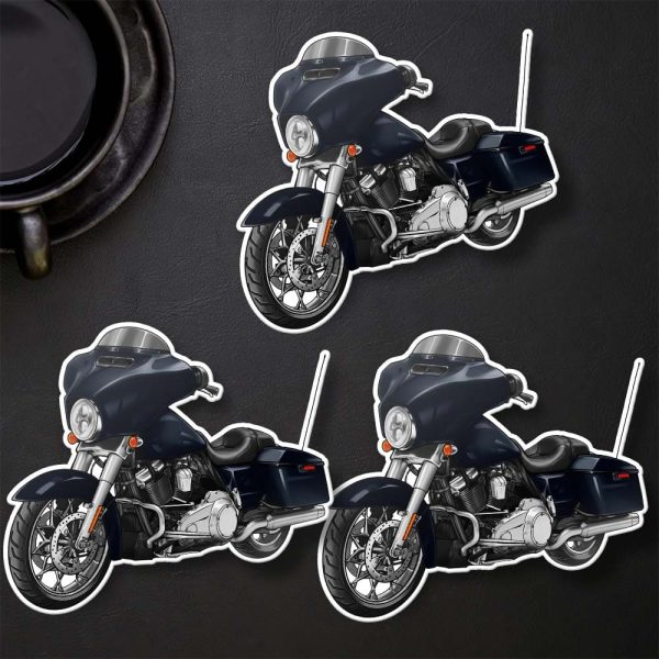 Harley-Davidson Street Glide Stickers 2020 Midnight Blue Clothing & Merchandise