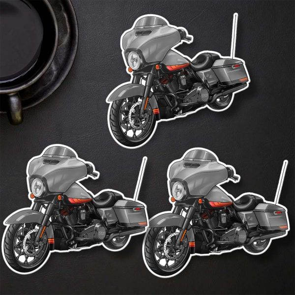 Harley-Davidson Street Glide CVO Stickers 2020 Smoky Gray & Black Hole Merchandise & Clothing