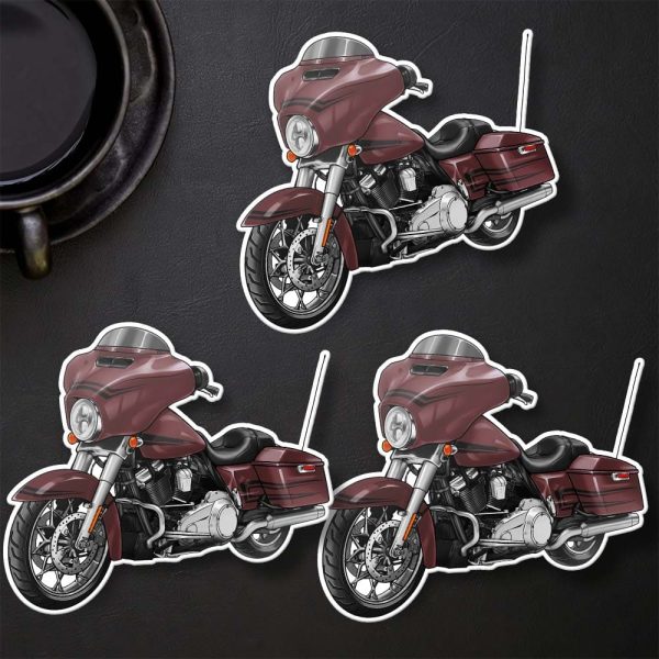Harley-Davidson Street Glide Stickers 2020 Stiletto Red Clothing & Merchandise