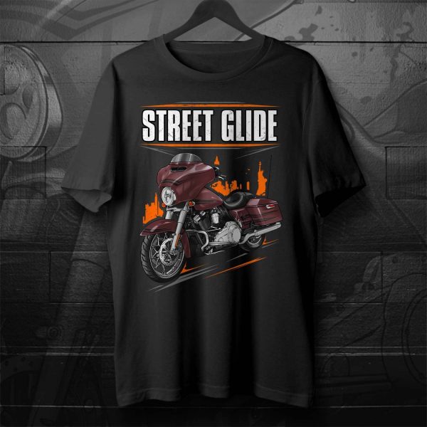 Harley-Davidson Street Glide T-shirt 2020 Stiletto Red Clothing & Merchandise