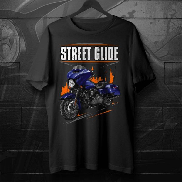 Harley-Davidson Street Glide Special T-shirt 2020 Zepher Blue & Black Sunglo Merchandise & Clothing