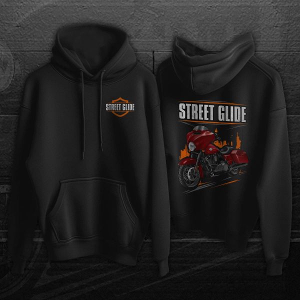 Harley-Davidson Street Glide Special Hoodie 2021 Billiard Red (Black Finish) Merchandise & Clothing