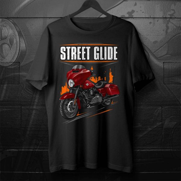 Harley-Davidson Street Glide Special T-shirt 2021 Billiard Red (Black Finish) Merchandise & Clothing