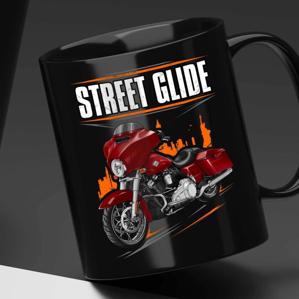 Harley-Davidson Street Glide Special Mug 2021 Billiard Red (Chrome Finish) Merchandise & Clothing