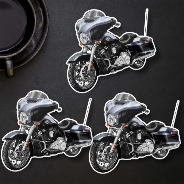 Harley-Davidson Street Glide Special Stickers 2021 Gauntlet Gray Metallic & Vivid Black (Chrome Finish) Merchandise & Clothing