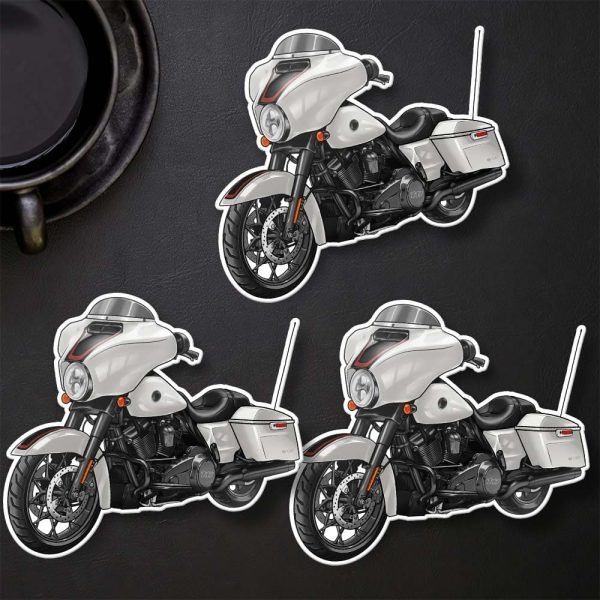 Harley-Davidson Street Glide CVO Stickers 2021 Great White Pearl Merchandise & Clothing