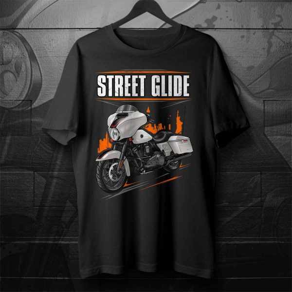 Harley-Davidson Street Glide CVO T-shirt 2021 Great White Pearl Merchandise & Clothing