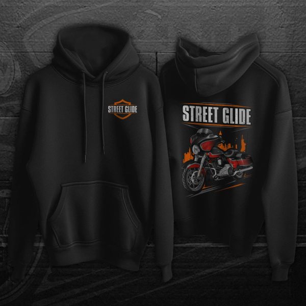 Harley-Davidson Street Glide CVO Hoodie 2021 Sunset Orange Fade & Sunset Black Merchandise & Clothing
