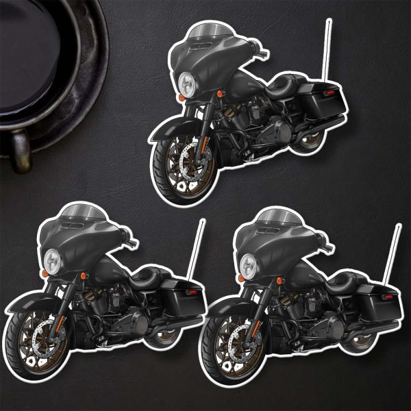 Harley-Davidson Street Glide ST Stickers 2022-2023 Vivid Black Merchandise & Clothing