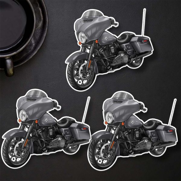 Harley-Davidson Street Glide Special Stickers 2022 Gunship Gray (Black Finish) Merchandise & Clothing