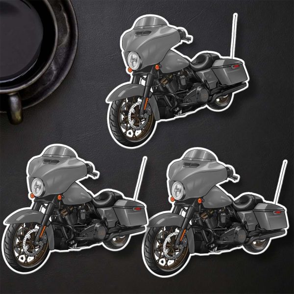 Harley-Davidson Street Glide ST Stickers 2022 Gunship Gray Merchandise & Clothing