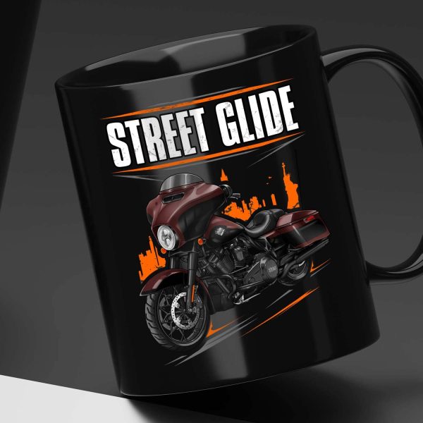 Harley-Davidson Street Glide Special Mug 2022 Midnight Crimson Red & Vivid Black (Black Finish) Merchandise & Clothing