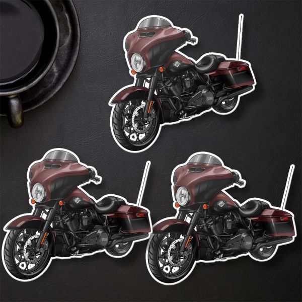 Harley-Davidson Street Glide Special Stickers 2022 Midnight Crimson Red & Vivid Black (Black Finish) Merchandise & Clothing