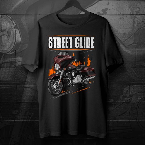 Harley-Davidson Street Glide Special T-shirt 2022 Midnight Crimson Red & Vivid Black (Chrome Finish) Merchandise & Clothing