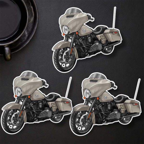 Harley-Davidson Street Glide Special Stickers 2022 White Sand Pearl (Black Finish) Merchandise & Clothing