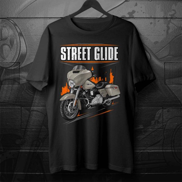 Harley-Davidson Street Glide T-shirt 2022 White Sand Pearl Clothing & Merchandise