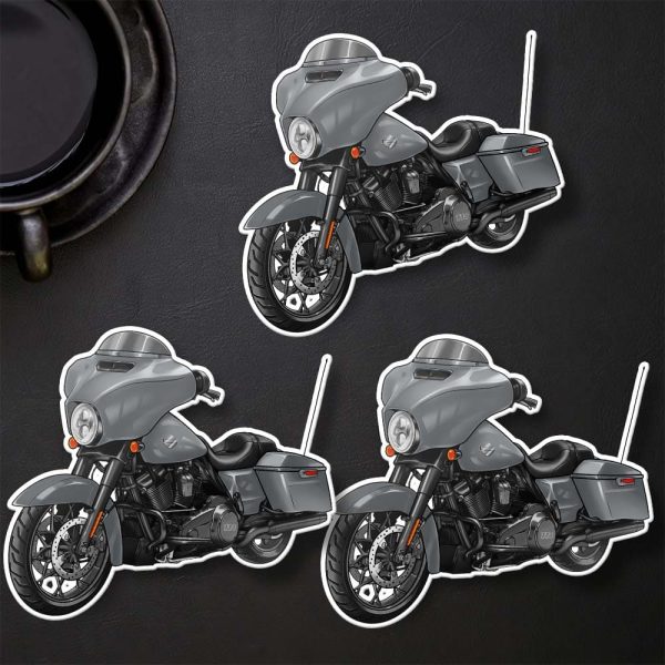 Harley-Davidson Street Glide Special Stickers 2023 Atlas Silver Metallic (Black Finish) Merchandise & Clothing