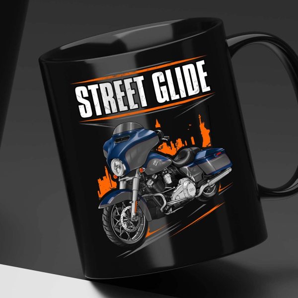 Harley-Davidson Street Glide Special Mug 2023 Bright Billiard Blue & Billiard Gray (Chrome Finish) Merchandise & Clothing