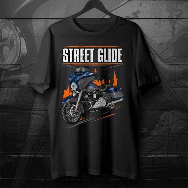 Harley-Davidson Street Glide Special T-shirt 2023 Bright Billiard Blue & Billiard Gray (Chrome Finish) Merchandise & Clothing
