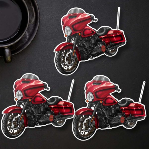 Harley-Davidson Street Glide Special Stickers 2023 Heirloom Red Fade Merchandise & Clothing