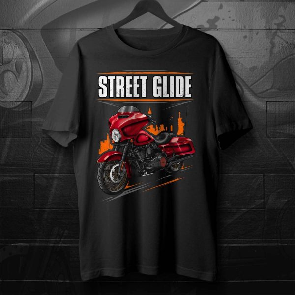 Harley-Davidson Street Glide Special T-shirt 2023 Heirloom Red Fade Merchandise & Clothing