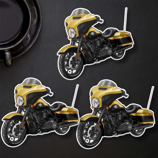 Harley-Davidson Street Glide Special Stickers 2023 Industrial Yellow & Vivid Black (Black Finish) Merchandise & Clothing