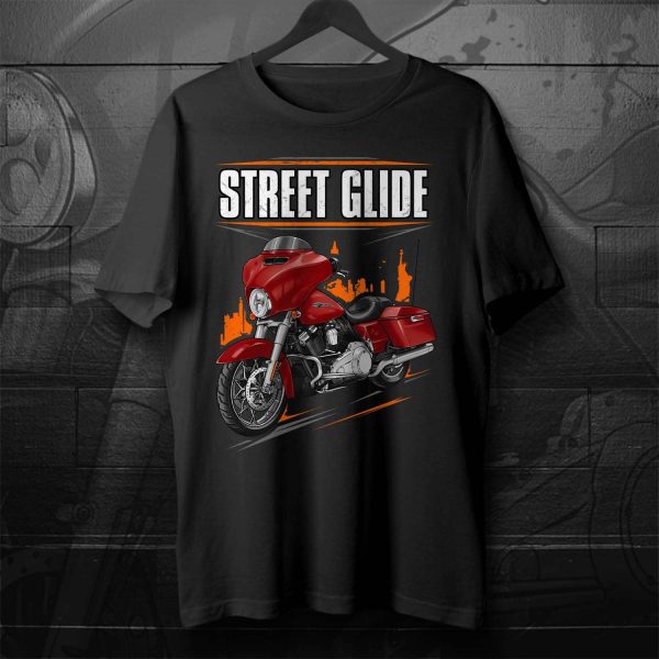 Harley-Davidson Street Glide T-shirt 2023 Redline Red Clothing & Merchandise