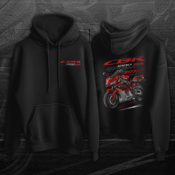 Honda CBR1000RR 2004-2005 Hoodie Red & Black & Silver Merchandise & Clothing