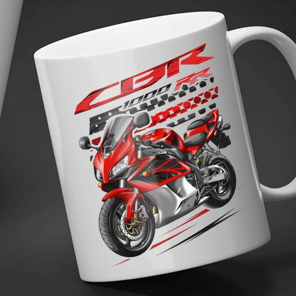 Honda CBR 1000RR Mug 2004-2005 Red & Black & Silver Merchandise & Clothing