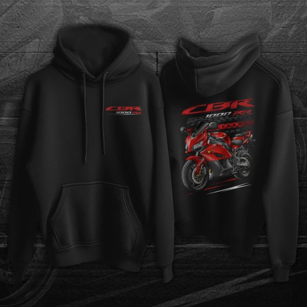 Honda CBR1000RR 2004-2005 Hoodie Red & Black Merchandise & Clothing