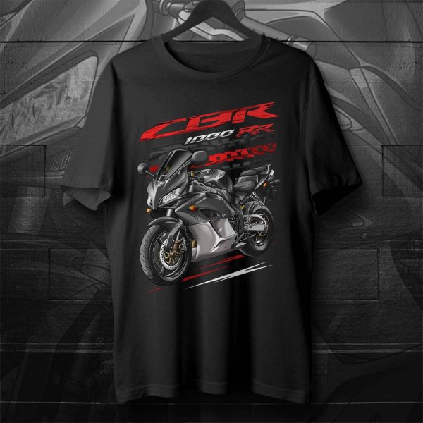 Honda CBR1000RR 2004 T-shirt Black & Silver Merchandise & Clothing