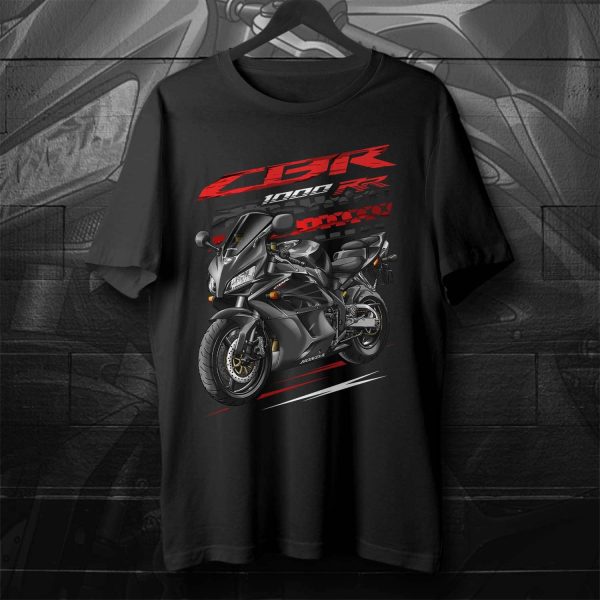Honda CBR1000RR 2005 T-shirt Titanium & Black Merchandise & Clothing