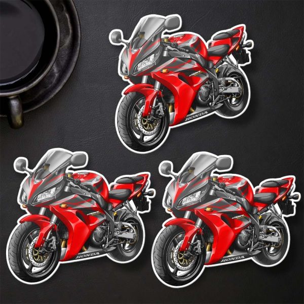 Honda CBR1000RR 2006-2007 Sticker Winning Red Merchandise & Clothing