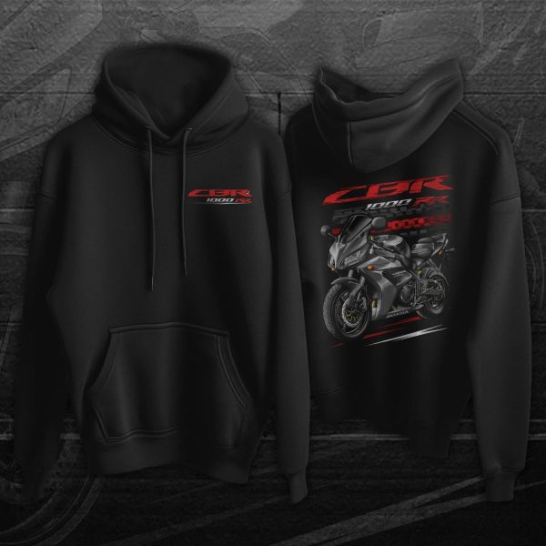 Honda CBR1000RR 2007 Hoodie Graphite Black Merchandise & Clothing