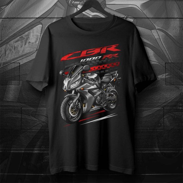 Honda CBR1000RR 2007 T-shirt Graphite Black Merchandise & Clothing