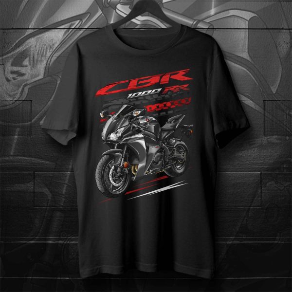 Honda CBR 1000 RR T-shirt 2008 Black & Metallic Grey Merchandise & Clothing