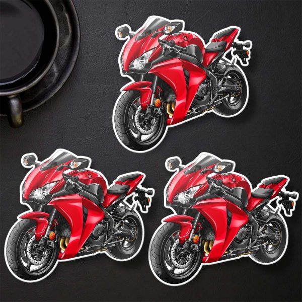 Honda CBR 1000 RR Stickers 2008 Candy Glory Red Merchandise & Clothing
